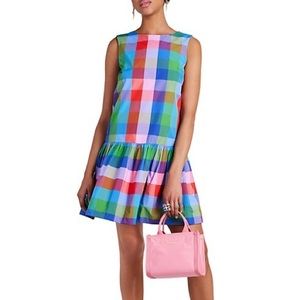 kate spade madras shift dress